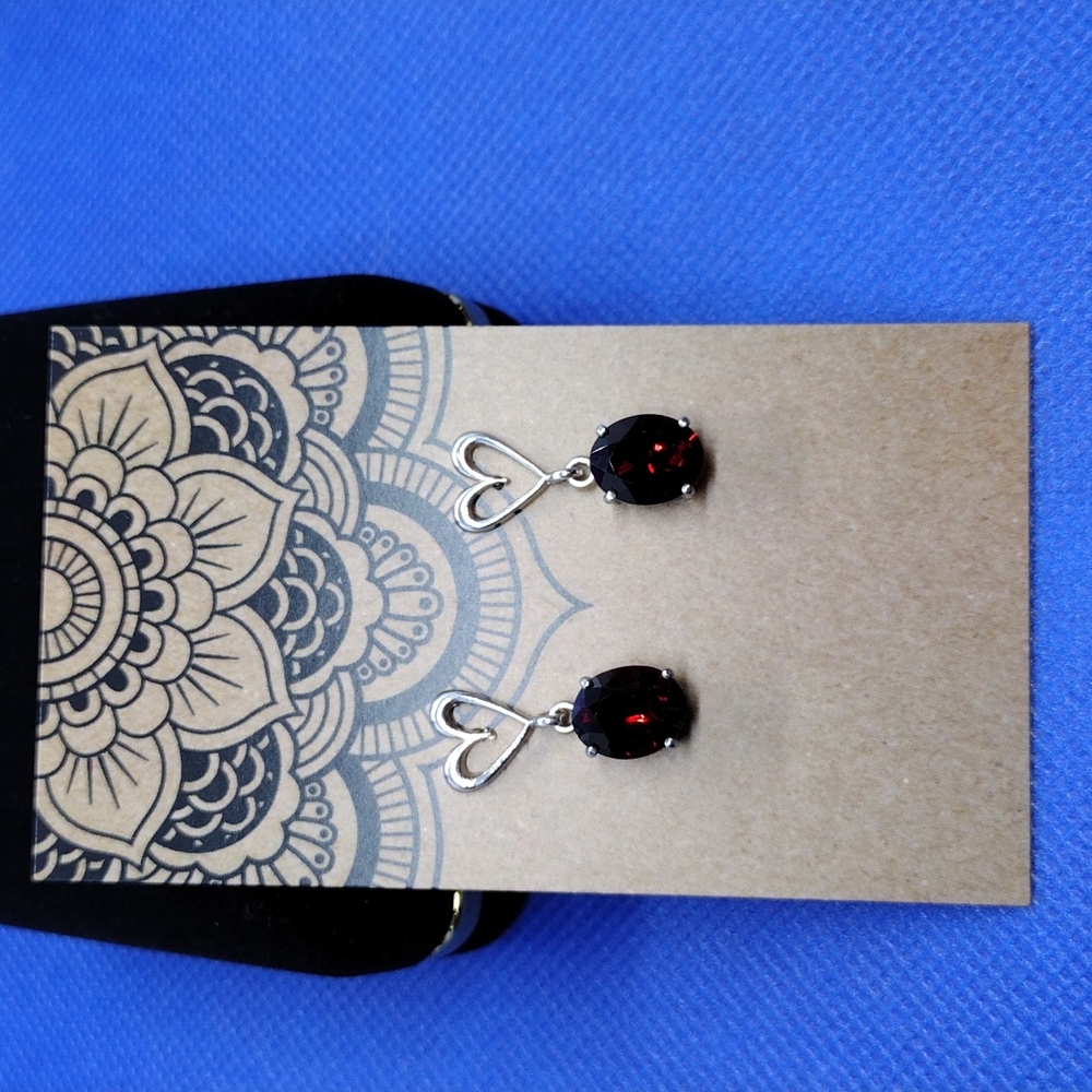 Lab Created Ruby Set In 925 Sterling Silver. - image 4